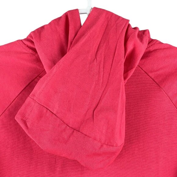 NWOT ARIAT REBAR Women's Coral Red Long Sleeve Hooded T-shirt Size Medium - Picture 5 of 13